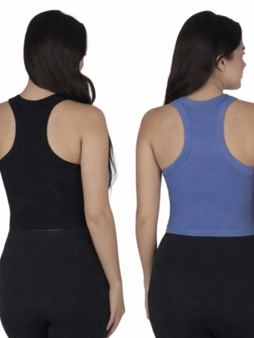 2-Pack Reflex Ribbed Racerback Tanks Medium - Picture 3 of 8